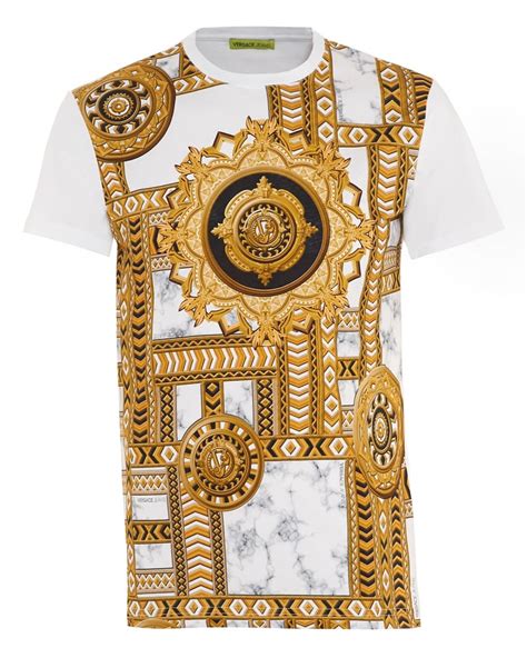 versace white gold t shirt